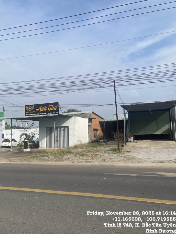 Đất nền mặt đường ĐT 742, Bình Mỹ, Bắc Tân Uyên, 1500m² - Cơ hội đầu tư hiếm có!