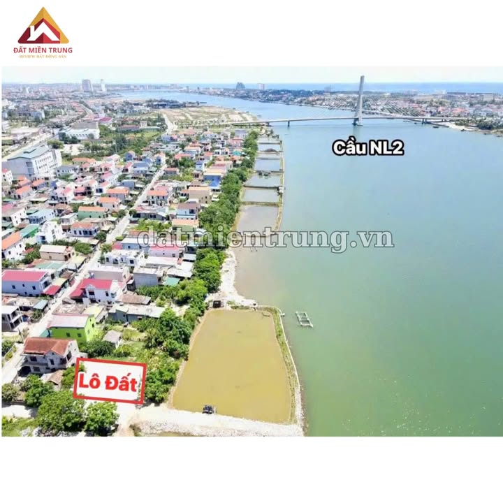 Đất nền mặt sông Nhật Lệ, Phú Hải, Đồng Hới 370,3m² - Lô gốc 2 mặt tiền hiếm có!