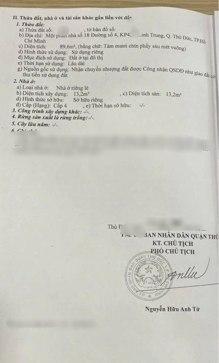 Nhà mặt tiền kinh doanh đường số 4, Thủ Đức 89.6m² giá 7.2 tỷ - Đầu tư sinh lời ngay!