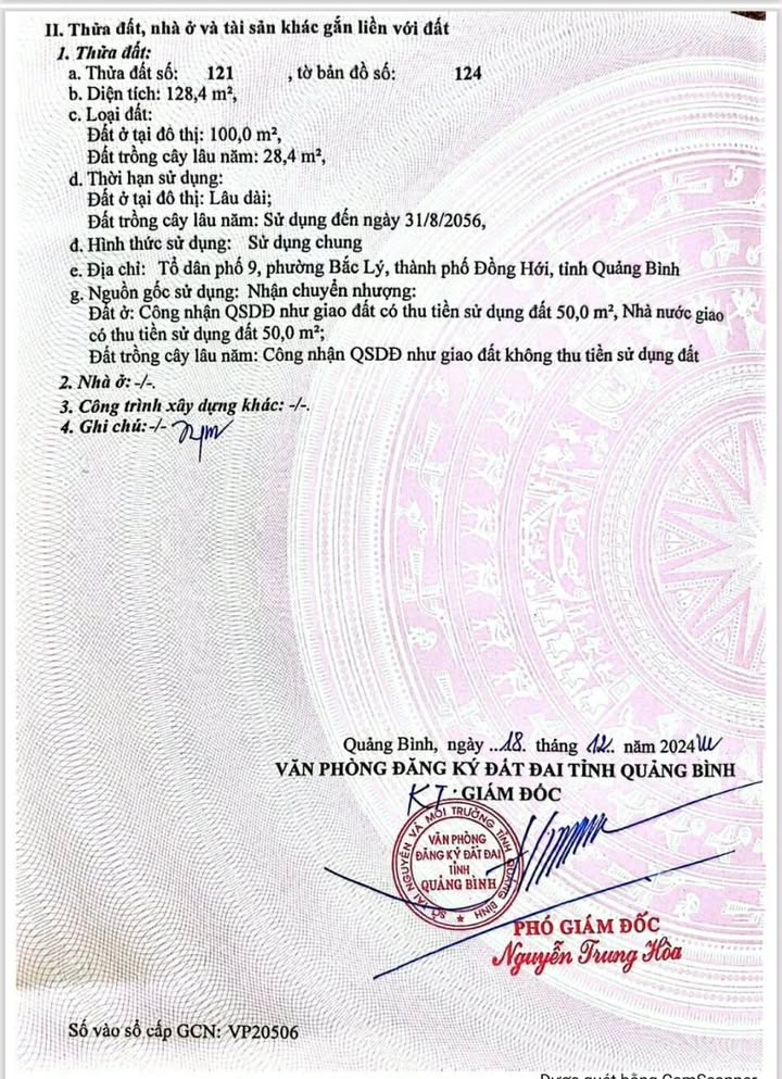 Đất ở Bắc Lý, Hiệp Hòa 129.02m² giá chỉ 1.5 tỷ - Đường thông tứ phía!