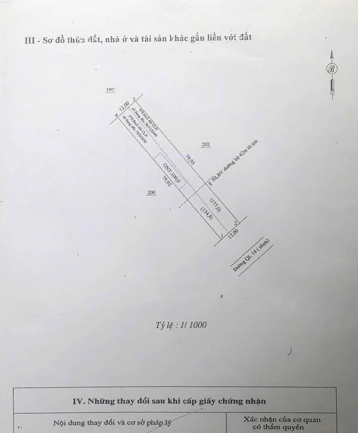 Đất nền Quốc lộ 14, xã Đồng Tiến, 960m² giá 3 tỷ - Tiềm năng kinh doanh lớn!