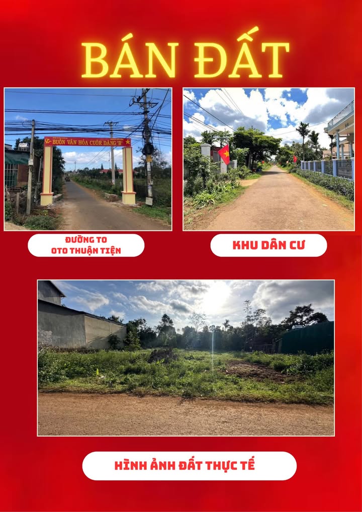 Đất thổ cư Cư M'gar 170m² giá 700 triệu - Kinh doanh sầm uất!