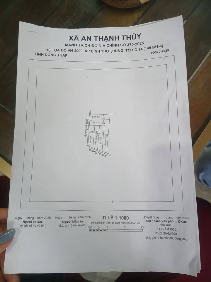 Đất nền Bình Phan, Chợ Gạo, Tiền Giang 174m² giá chỉ 200 triệu - Cơ hội đầu tư tuyệt vời!