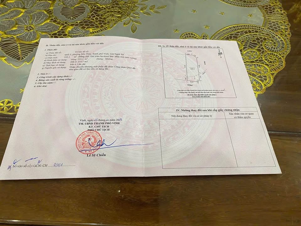 Đất Bến Thủy Vinh 235m² giá 6.9 tỷ - Đường 2 ô tô tránh nhau!