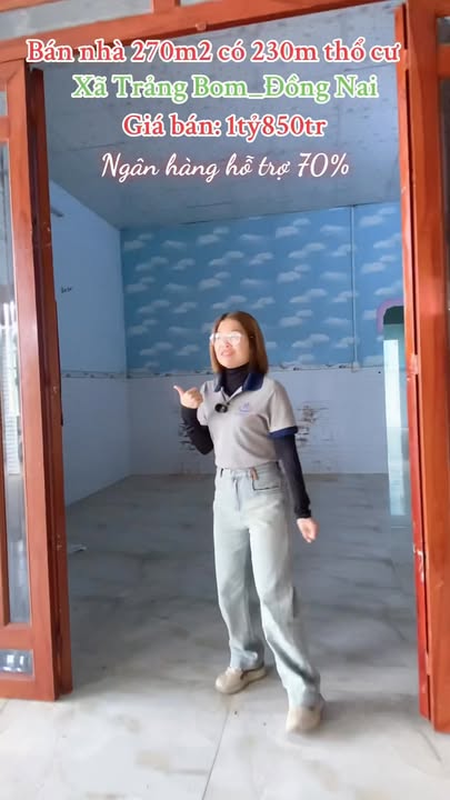 Nhà bán gấp 270m² tại ấp 7, xã Sông Trầu, Trảng Bom - Giá 1.85 tỷ, sổ đỏ chính chủ!