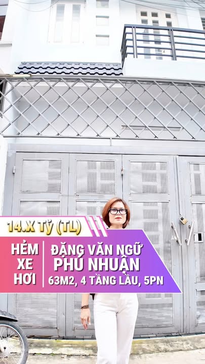 Nhà phố Đặng Văn Ngữ, Phú Nhuận 63m² giá thỏa thuận - Hẻm xe hơi, khu hiếm bán!