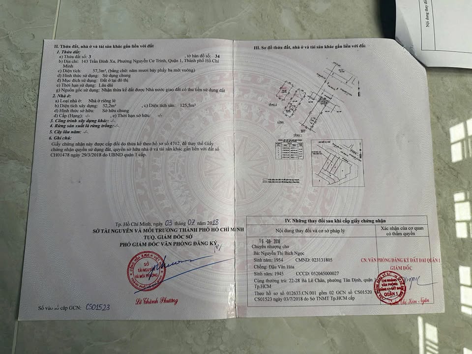 Bán nhà mặt tiền 143 Trần Đình Xu, Quận 1, 57.3m² giá 31 tỷ - Vị trí đắc địa, cơ hội đầu tư sinh lời!