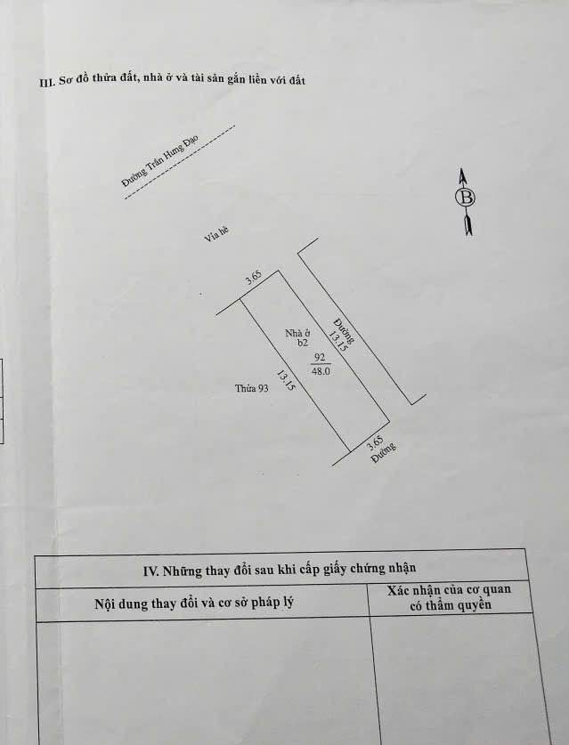 Nhà mặt phố Trần Hưng Đạo, Hải Dương 48m² giá 4 tỷ - Cơ hội đầu tư đắc địa!