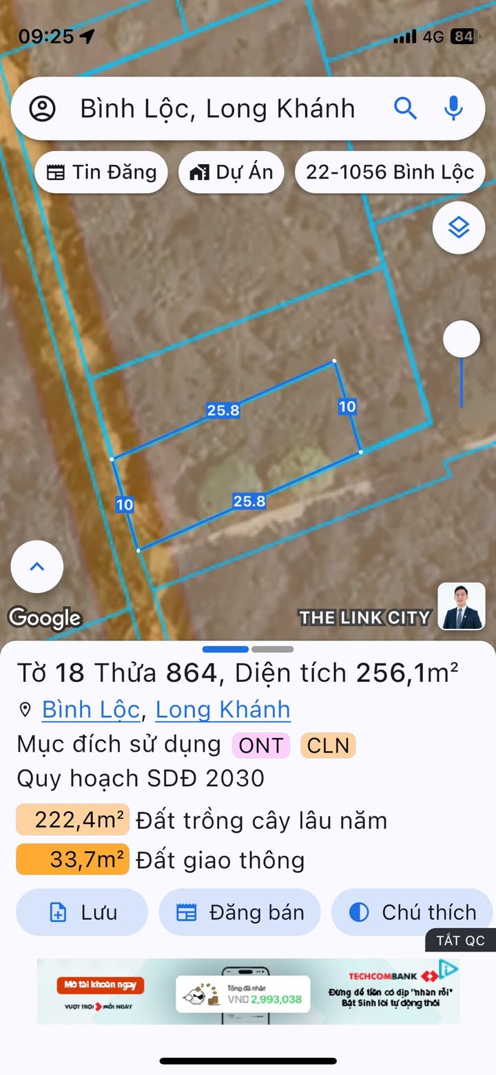 Đất nền Hẻm 80 Bình Lộc, Long Khánh 600m² giá 2 tỷ - Lô góc 2 mặt tiền sẵn sàng đầu tư!