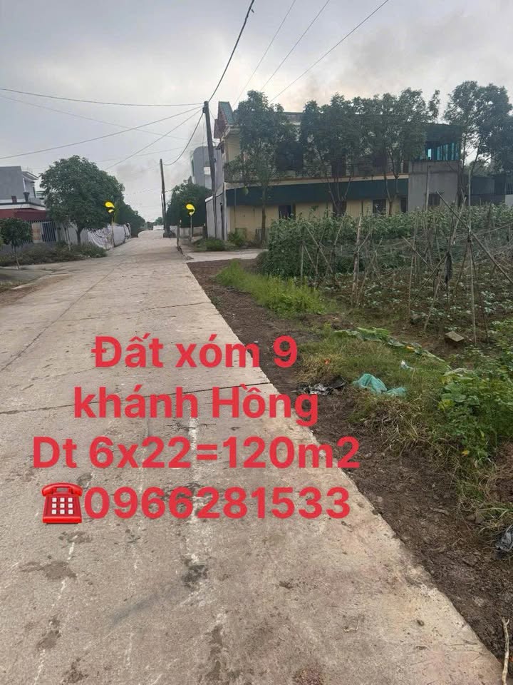 Đất thổ cư Xóm 9 Khánh Hồng, Yên Khánh 132m² - Giá thỏa thuận hấp dẫn!