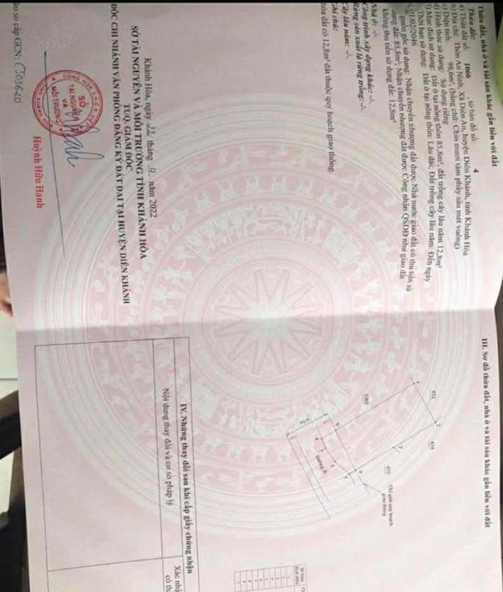 Đất nền Diên An - Diên Khánh 98.6m² giá 1.48 tỷ - Chính chủ bán nhanh!