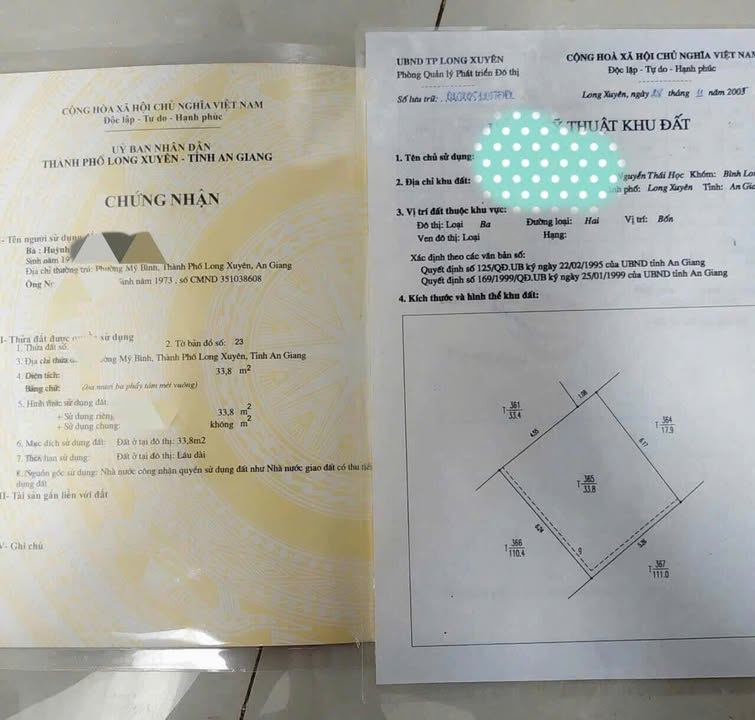 Nhà gác cây Nguyễn Thái Học, Mỹ Bình, Long Xuyên 33.8m² giá 600 triệu - Vị trí trung tâm tiện lợi!