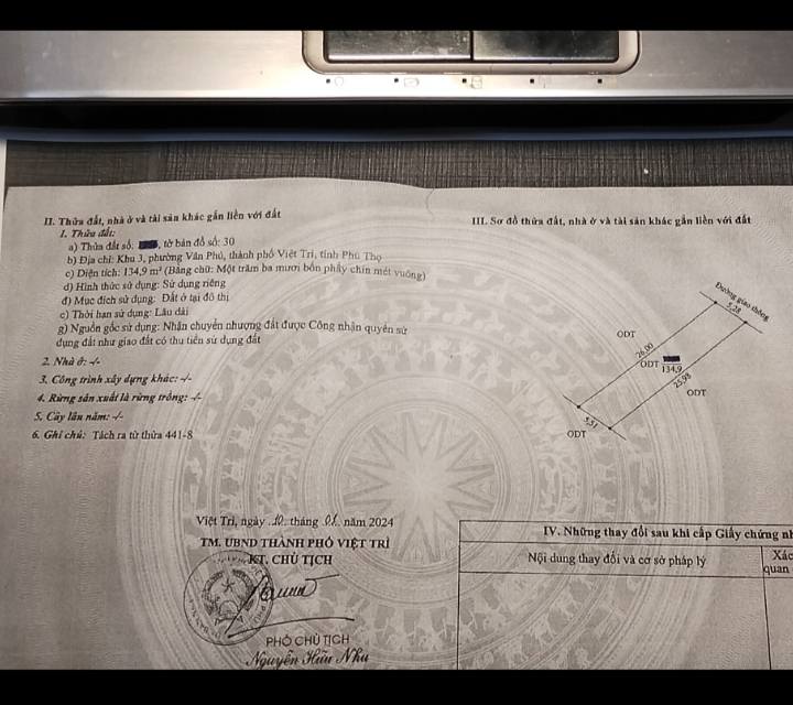 Đất thổ cư Vân Phú 135m² - Vị trí đắc địa, thuận lợi kinh doanh!