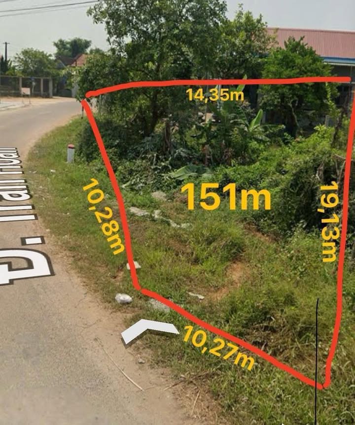 Đất nền mặt tiền Trần Hoàn, Thủy Lương 151m² giá chỉ 1.1 tỷ - Đầu tư sinh lời ngay!