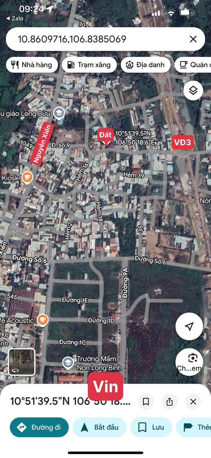 Đất nền Nguyễn Xiển, Q9 72m² giá 2.95 tỷ - Mặt tiền đường, cơ hội vàng cho đầu tư!