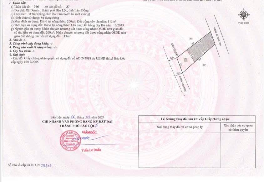 Nhà riêng Bảo Lộc 256.5m² giá 2.35 tỷ - Đường thông xe hơi thoải mái!