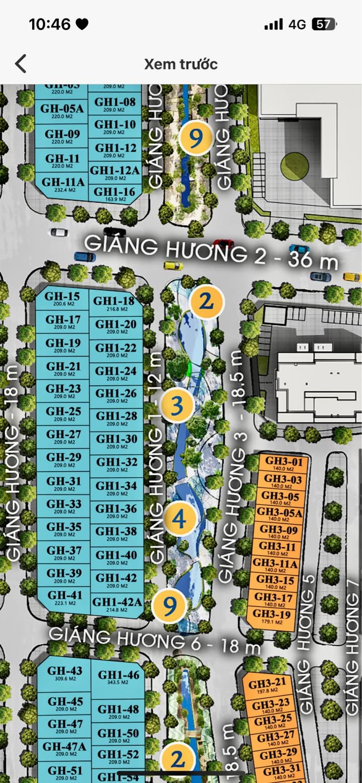 Biệt thự song lập đường Giáng Hương 1, Nghệ An 209m² - Hướng Đông mát mẻ, giá hợp lý!