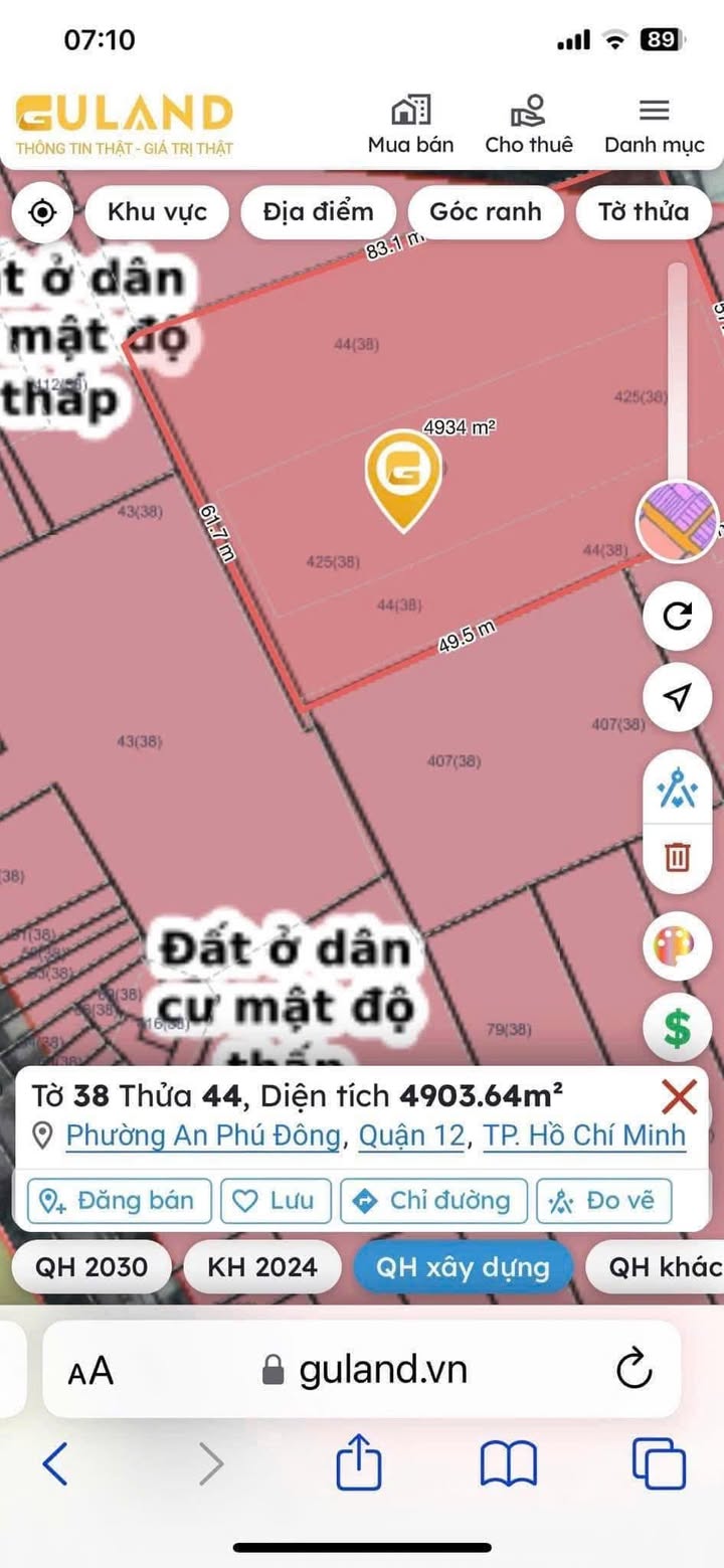 Đất nền An Phú Đông, Quận 12, 80m² giá 1.15 tỷ - Đầu tư sinh lời hấp dẫn!