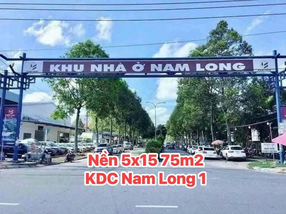 Đất nền KDC Nam Long 1 Cần Thơ 75m² giá 3 tỷ - Cơ hội đầu tư vàng!