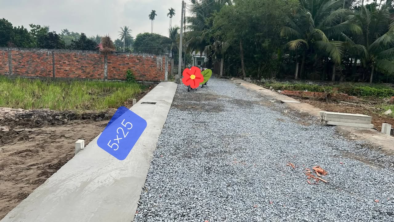 Đất nền Hòa Khánh Đông, Đức Hòa 125m² giá 770 triệu - Sổ hồng riêng, thổ cư hoàn toàn!