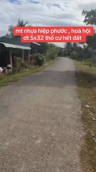 Đất thổ cư 160m² Hòa Thạnh, Châu Thành, Tây Ninh - Sổ đỏ chính chủ, giá chỉ 199 triệu