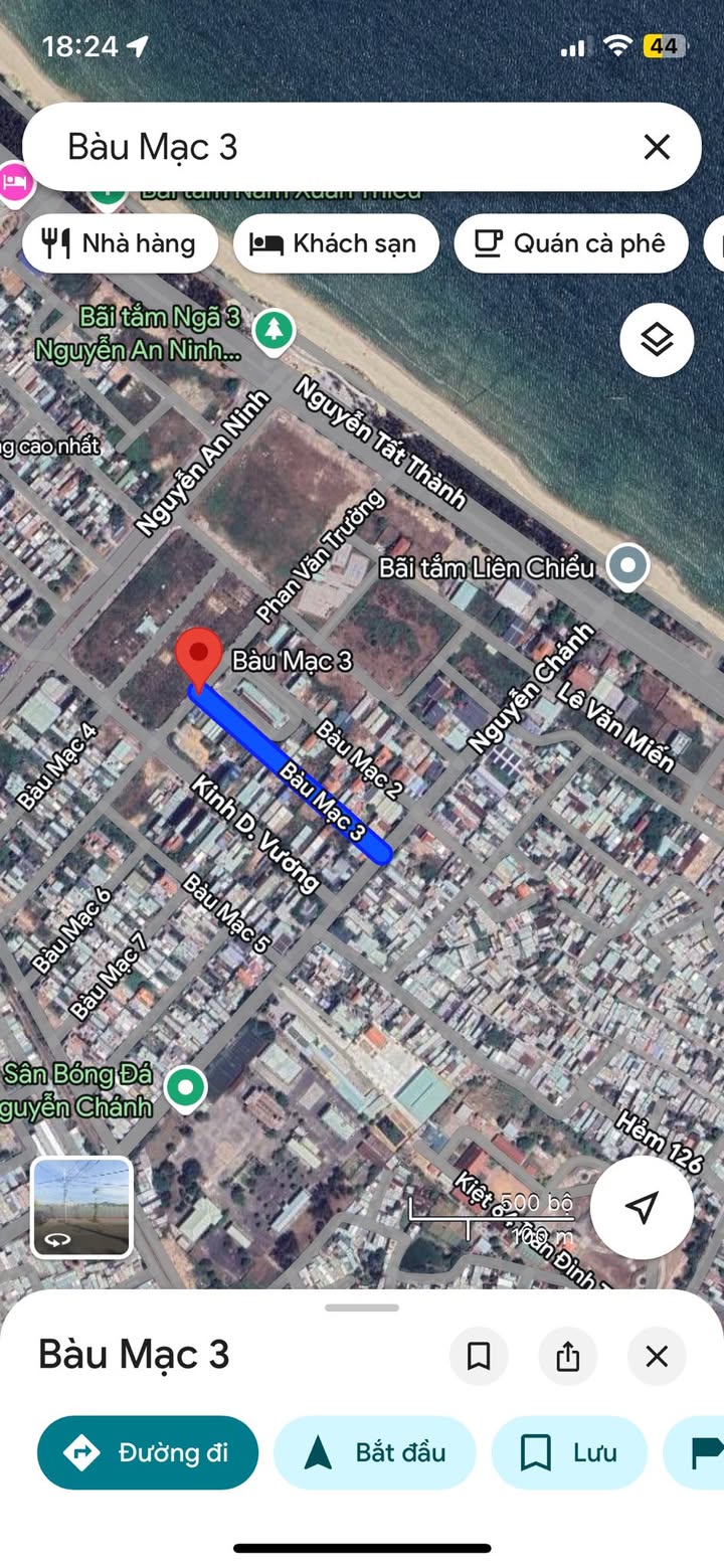 Đất biệt thự Bàu Mạc 3 Đà Nẵng 148,5m² giá 7,7 tỷ - Hướng Đông Bắc nhìn ra biển!