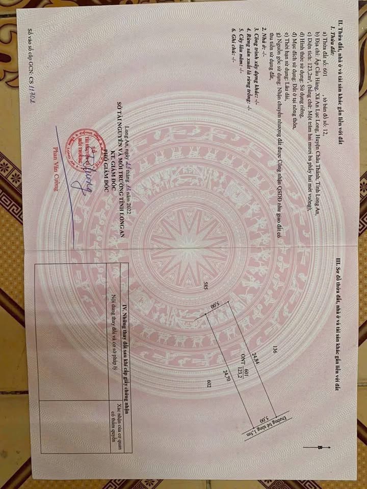 Đất nền thổ cư xã An Lục Long, Châu Thành, Long An 125m² giá 350 triệu - Sổ hồng riêng công chứng trong ngày!