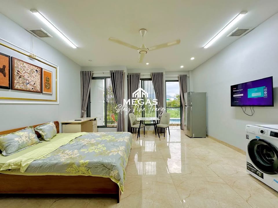 Cho thuê Studio đường số 29, KĐT Hà Quang 1, Nha Trang 7 triệu/tháng - Không gian sáng thoáng, đầy đủ nội thất!