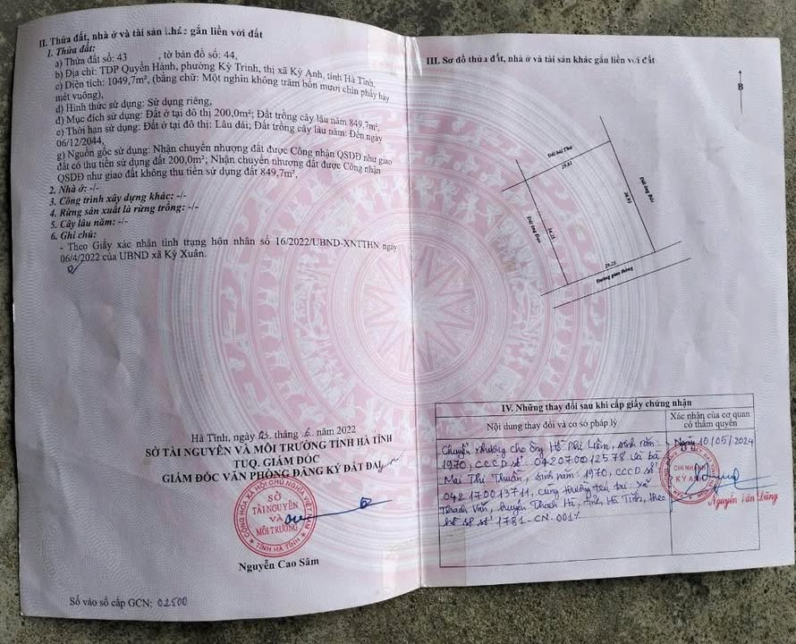 Đất nền Kỳ Trinh, Kỳ Anh 986m² giá thỏa thuận - Đầu tư sinh lời ngay!