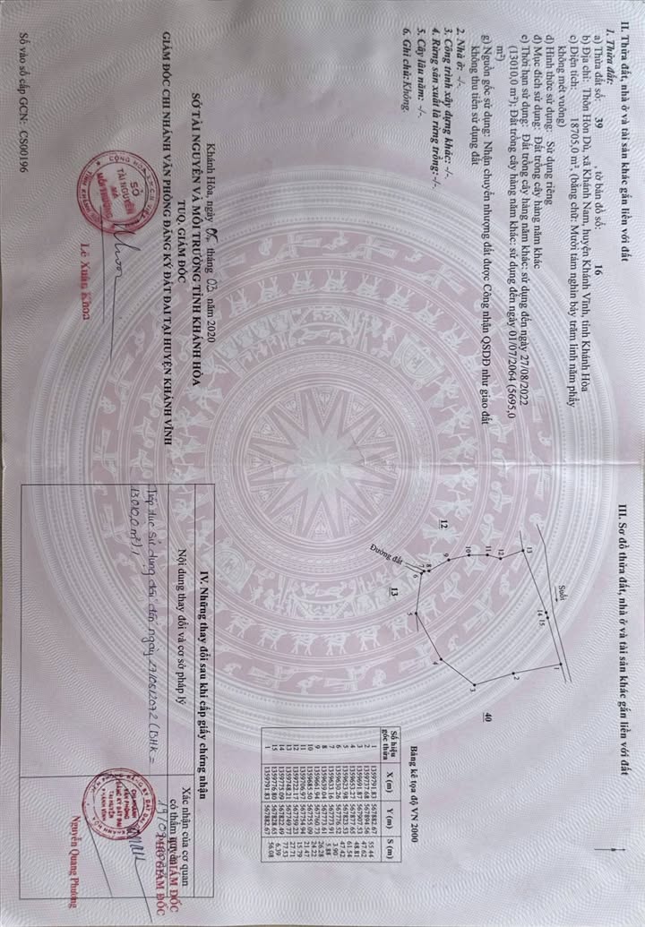 Đất nền Khánh Nam 18.705m² giá 2.5 tỷ - Cơ hội đầu tư hiếm có!
