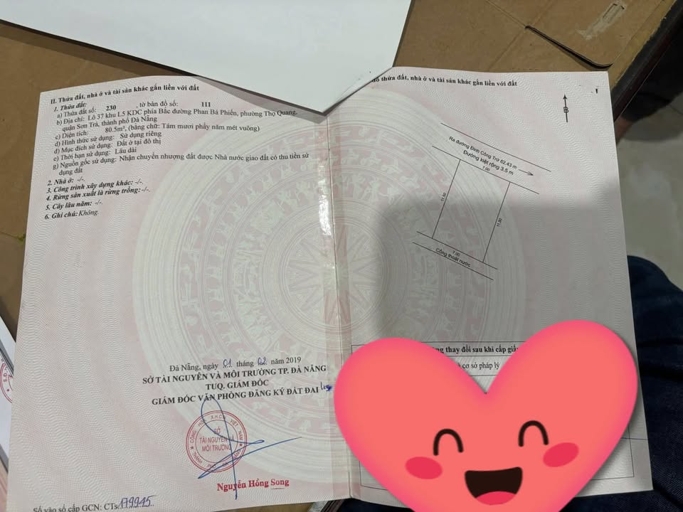 Đất nền đường Nam Thọ 7, Đà Nẵng 80m² giá 5 tỷ - Cơ hội đầu tư tuyệt vời!