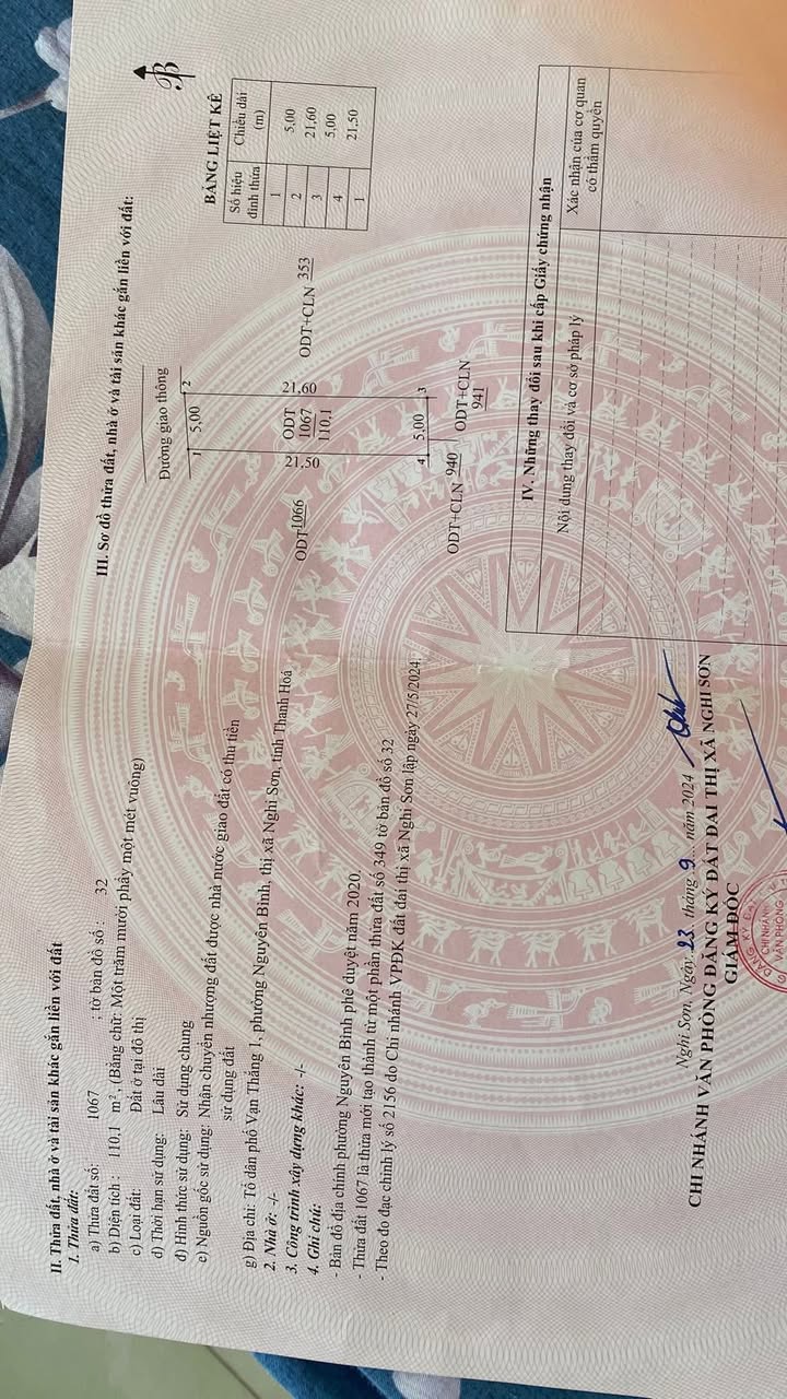 Đất ở Nguyên Bình Nghi Sơn 110m² giá 1.29 tỷ - Tiện ích xung quanh đầy đủ!