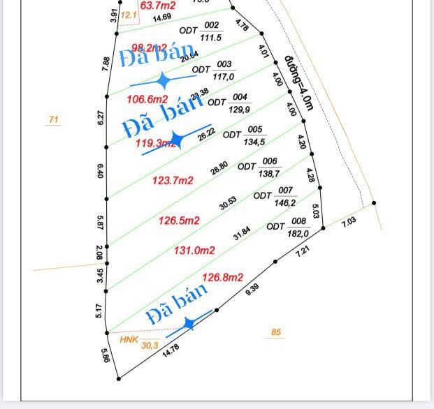 Đất nền Đông Kinh Lạng Sơn 127m² giá 1.25 tỷ - Gần ngõ ô tô tải thuận tiện!