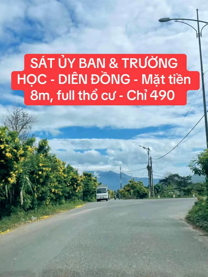Đất thổ cư Diên Đồng, Diên Khánh 98m² giá chỉ 490 triệu - Cơ hội đầu tư tuyệt vời!