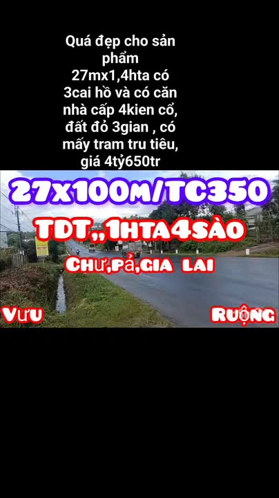 Đất Farm Hòa Phú, Chư Păh, Gia Lai 14.040m² giá 4.65 tỷ - Cơ hội đầu tư tuyệt vời!