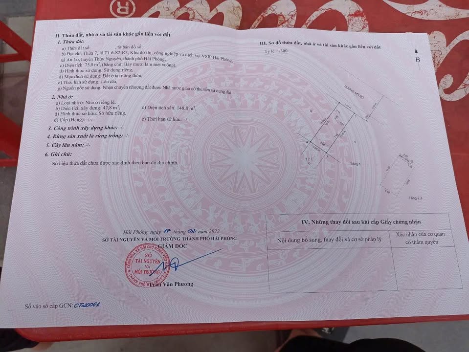 Nhà riêng Bel Home Thủy Nguyên 75m² giá 4 tỷ - Chính chủ bán gấp!