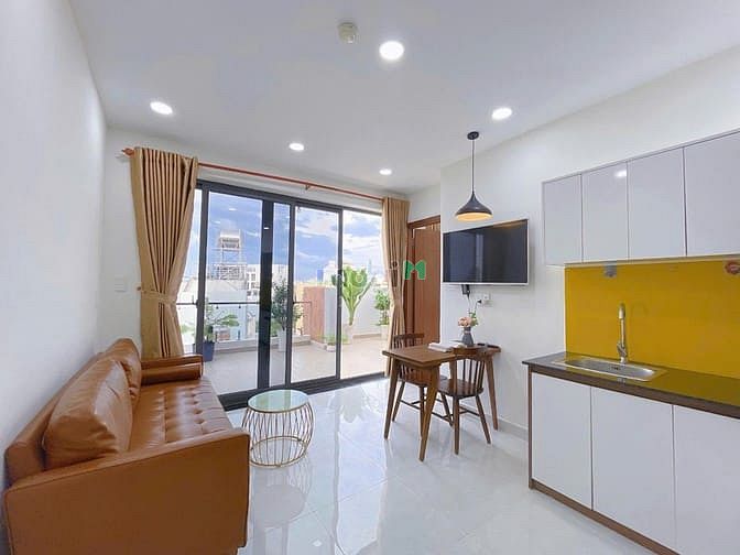 Cho thuê CHDV 1PN Nguyễn Văn Đậu 60m² giá 13.5 triệu - Ban công siêu rộng, thang máy tiện lợi!