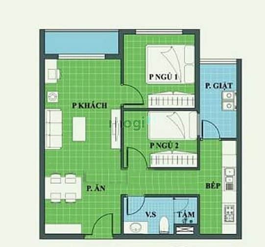 Chính chủ bán căn hộ Lotus Garden 67m² giá 3.75 tỷ - Sổ hồng sẵn, nội thất đầy đủ!