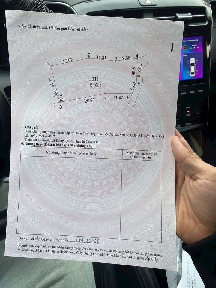 Đất nền Hưng Đạo Quốc Oai 516m² - View Hà Nội tuyệt đẹp!