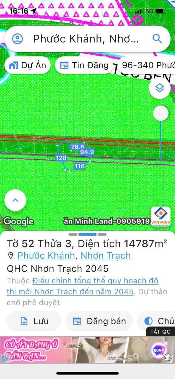 Đất nền Phước Khánh Nhơn Trạch 1000m² giá 200 triệu - Cơ hội đầu tư hấp dẫn!