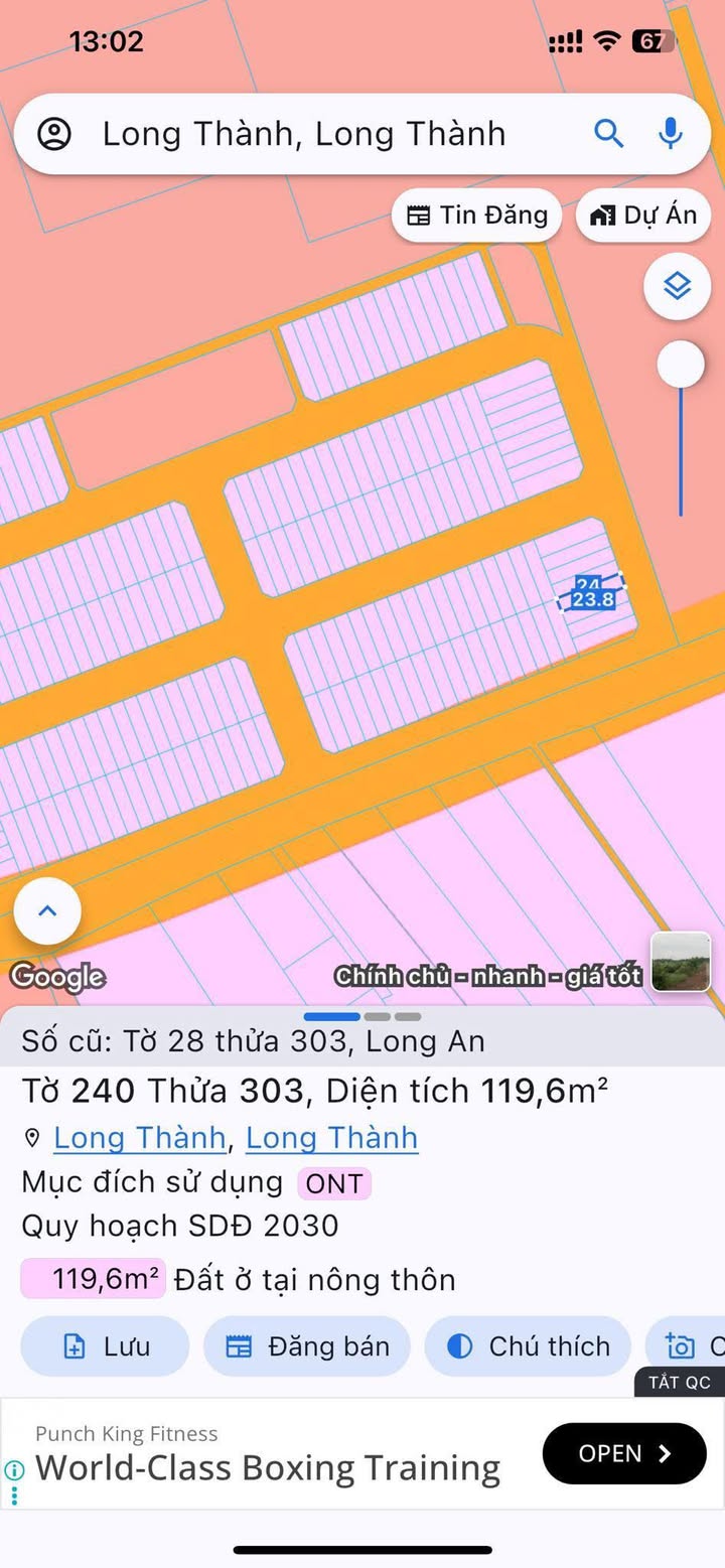 Đất nền xã Long An, huyện Long Thành 120m² - Đầu tư sinh lời cao!