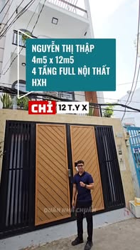 Nhà phố 4 tầng Nguyễn Thị Thập, Quận 7 - 56.25m² giá 12 tỷ - Vị trí đắc địa!