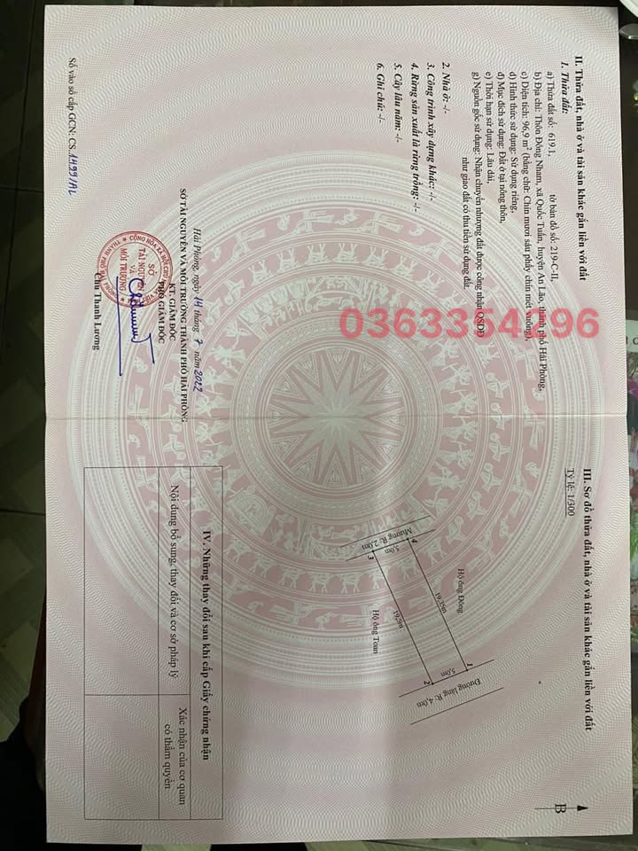 Lô đất Quốc Tuấn An Lão 96m² giá 1 tỷ - Đầu tư sinh lời ngay!