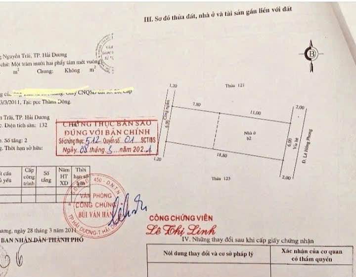 Đất mặt phố Lê Hồng Phong, Hải Dương 112m² giá 6.3 tỷ - Đầu tư sinh lời ngay!