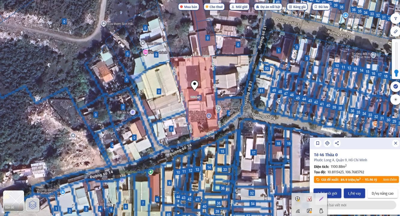 Bán nhà Mặt tiền Đường Số 14, Thủ Đức, 1000m² - Đầu tư tiềm năng hiếm có!