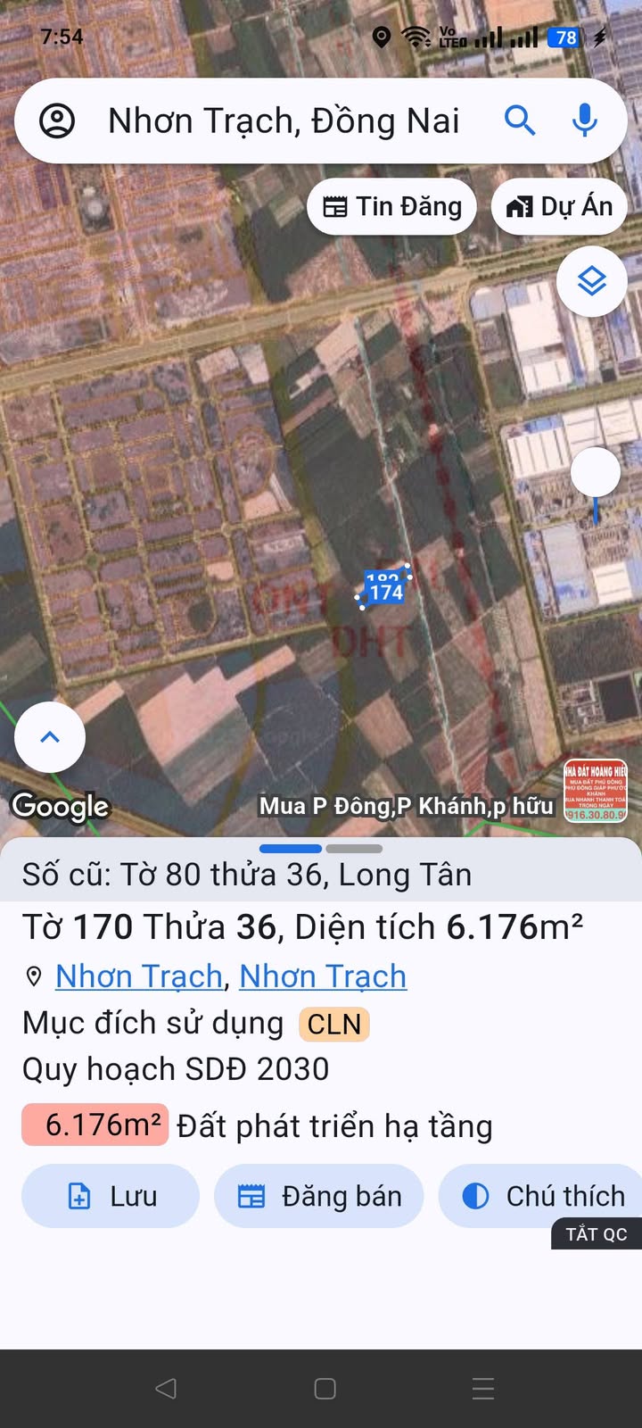 Đất nền Long Tân Nhơn Trạch 1000m² giá 700 triệu - Sổ riêng, đường rộng 20m