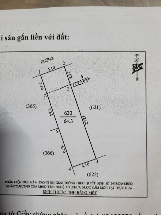 Đất nền Nghi Phú Vinh 64m² giá 2.88 tỷ - Cơ hội đầu tư hiếm có!