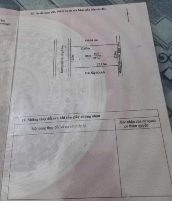 Đất nền Thạch Xuân 267m² giá 2 tỷ - Đầu tư sinh lời nhanh chóng!