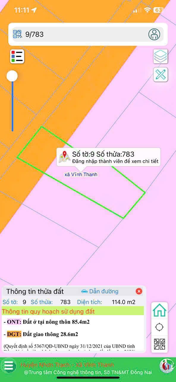 Đất nền Phước An, Nhơn Trạch 114m² giá 1.7 tỷ - Sổ đỏ chính chủ, giao ngay!