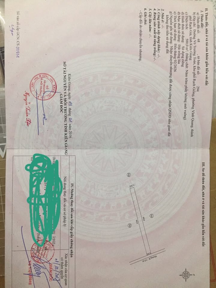 Đất nền Rạch Giá, Kiên Giang 495m² giá 850 triệu - Đầu tư sinh lời hấp dẫn!